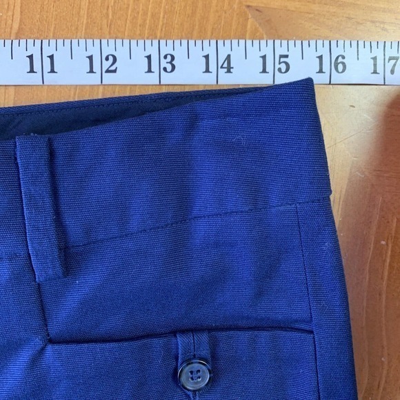 SINCLAIRE 10 NWT $98 Navy Blue Bermuda Stretch Shorts Sz 6 Beach Coastal Preppy - Picture 6 of 9